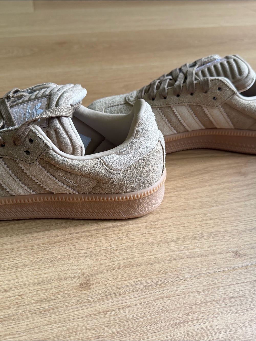 adidas Samba Suede Sneakers — Beige/Tan - Picture 8 of 10
